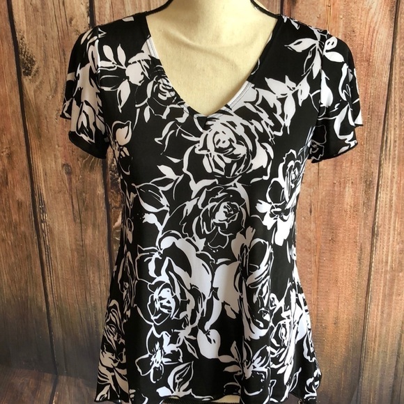 𝅺SHANNON Ford New York Small Sheer Flowy Blouse - Picture 1 of 6